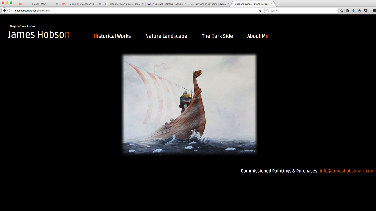 James Hobson Art Website